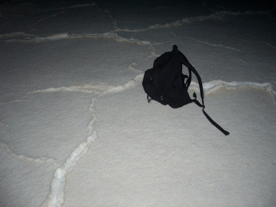 Back pack on salt