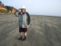 Angela on beach