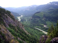 View from Dirty Harry's Balcony over I90