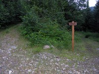 Granite Lake Thompson Lake trail junction