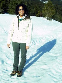 Heather in snow