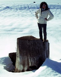 Heather in snow