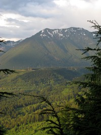 Mailbox Peak from Cedar Butte