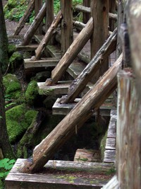 Wooden Bridge on Lower Lena Lake trail