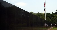 behind the Korean War Memorial