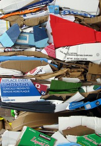 crushed boxes