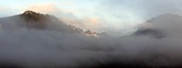 misty mountains