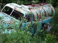 old beat up truck
