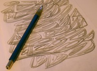 pencil and doodle