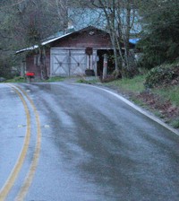 wet road garage