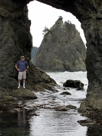 Alex at Rialto Beach