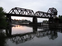 Ballard Locks railroad bridge