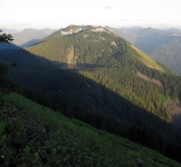 Bandara Mountain and Mason Lake from Mt Defiance