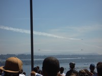 Blue Angels and crowd