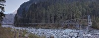 Carbon River Trail swinging bridge