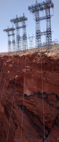 Glen Canyon Dam power lines