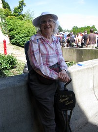 Mom at Blue Angels view from I90