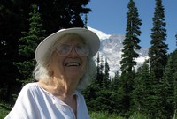 Mom at Paradise Mt Rainier