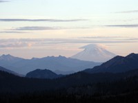 Mt Adams as seen from a northern hill
