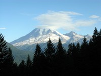 Mt Rainier under cloud
