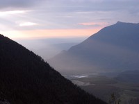 Mt Si and North Bend from above Hall Creek