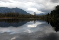 Mt Si beyond Borst Lake