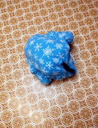 Olive hiding in the kitchen