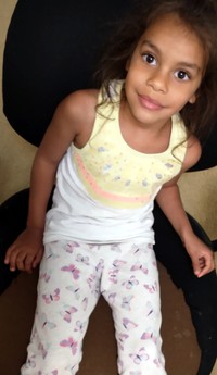 Olive in computer room chair