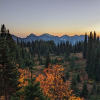 Pinnacles from Paradise at sunset