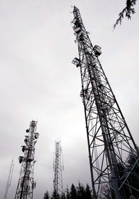 Rattlesnake Mountain radio towers