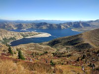 Spirit Lake from tail to Coldwater Peak