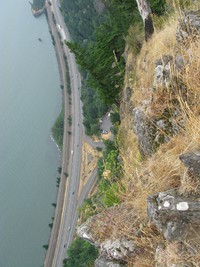 Starvation Creek parking lot from above