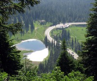 Tipsoo puddle from Naches Peak