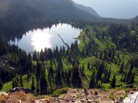 Upper Crystal Lake from above