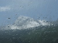 Windshield Rain Mountain