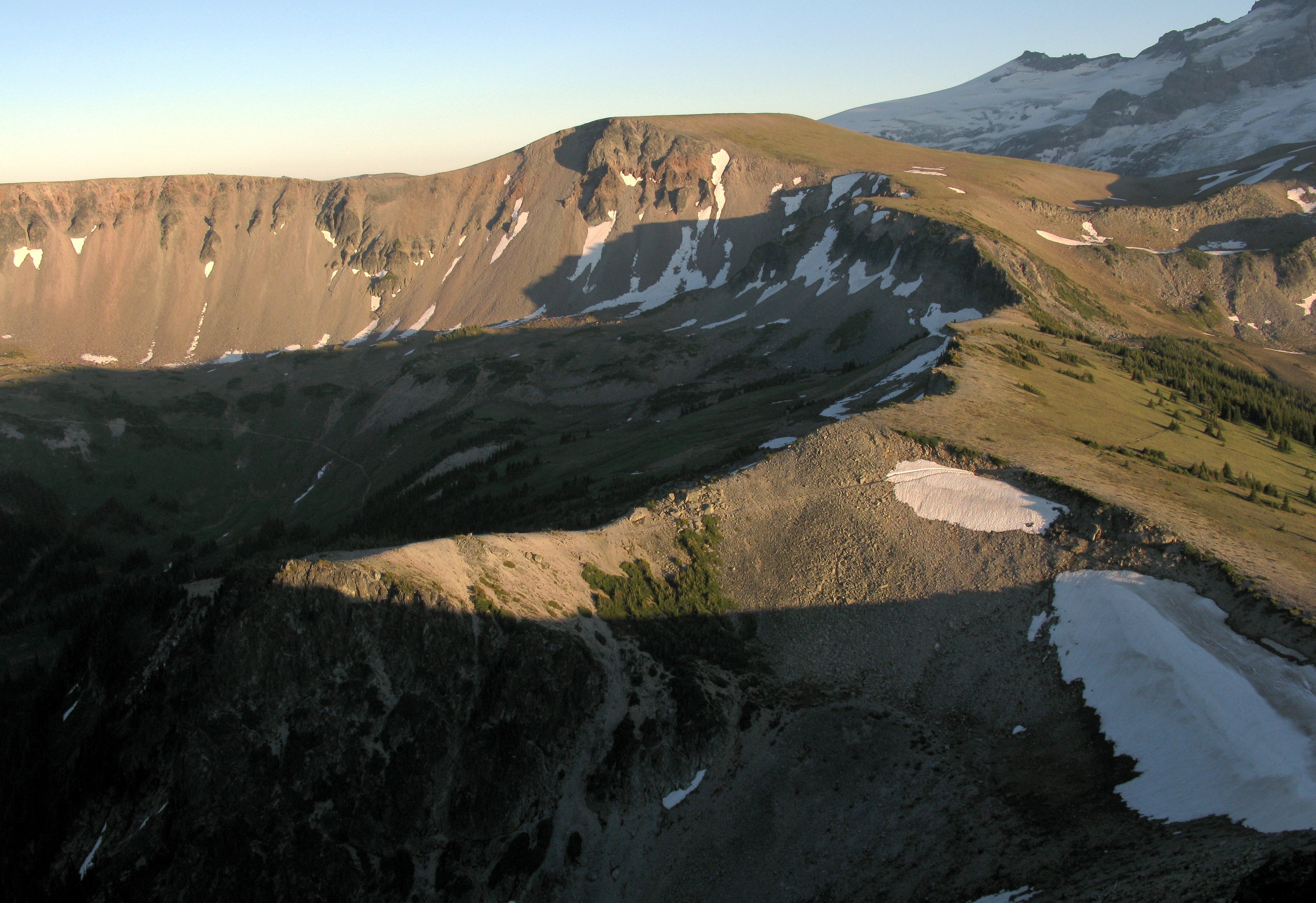 Burroughs Mountain from Skyscraper Mountain