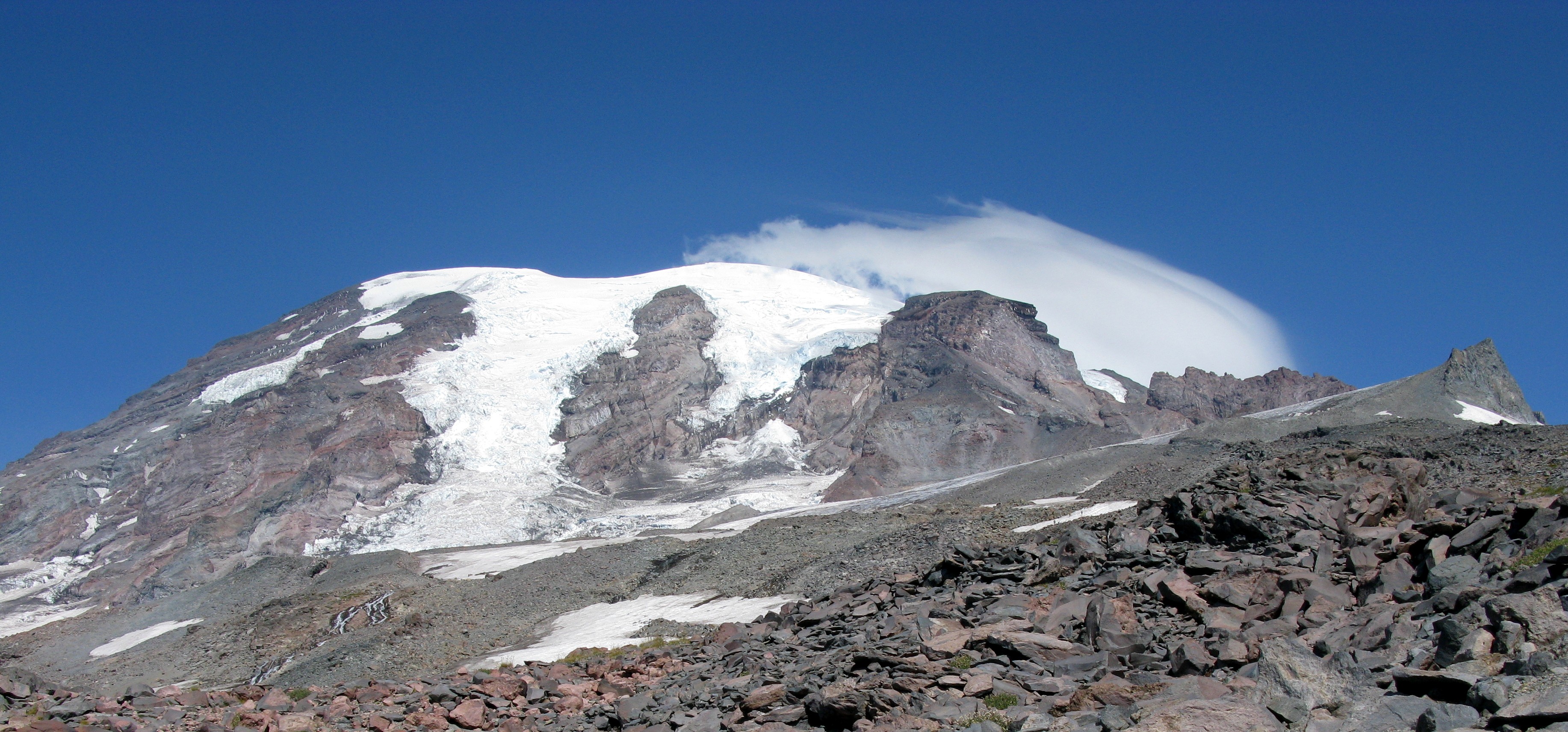 Mt Rainier from Camp Muir trail