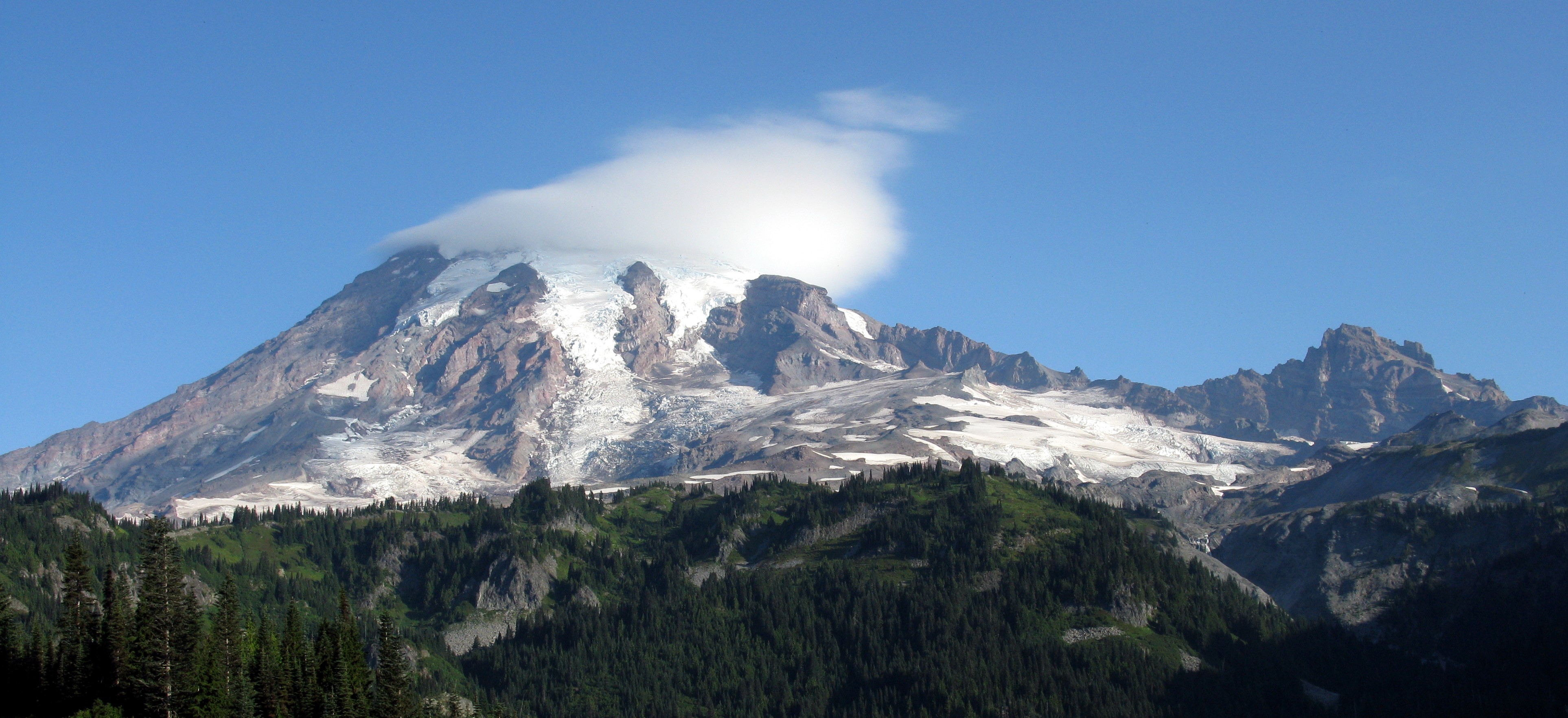 Mt Rainier under cloud