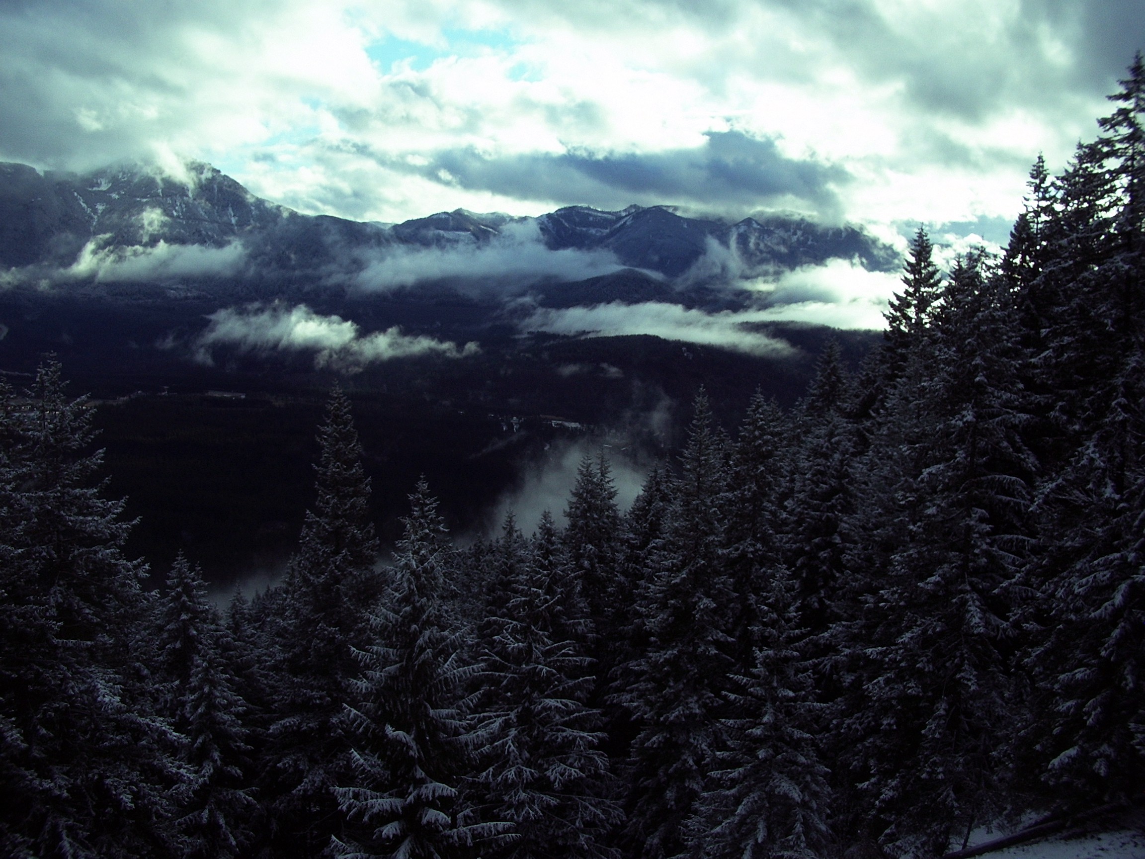 North Bend clouds from Mt Si