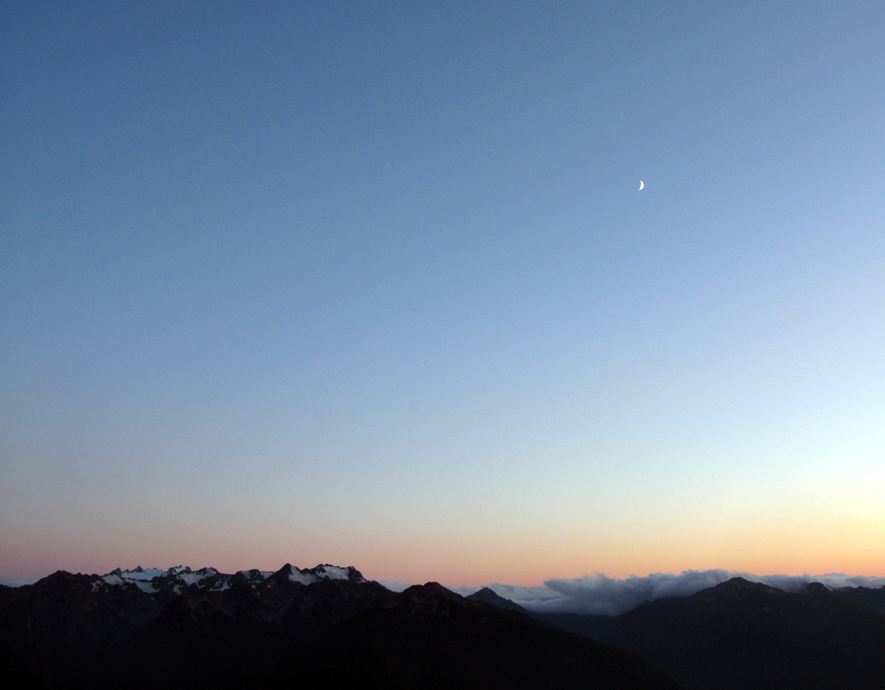 moon over the Olympics