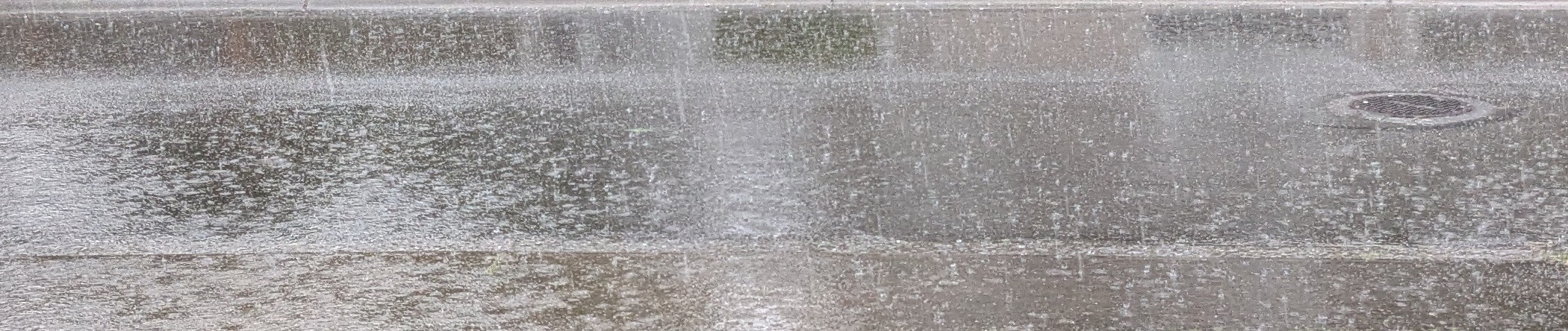 rain on the street