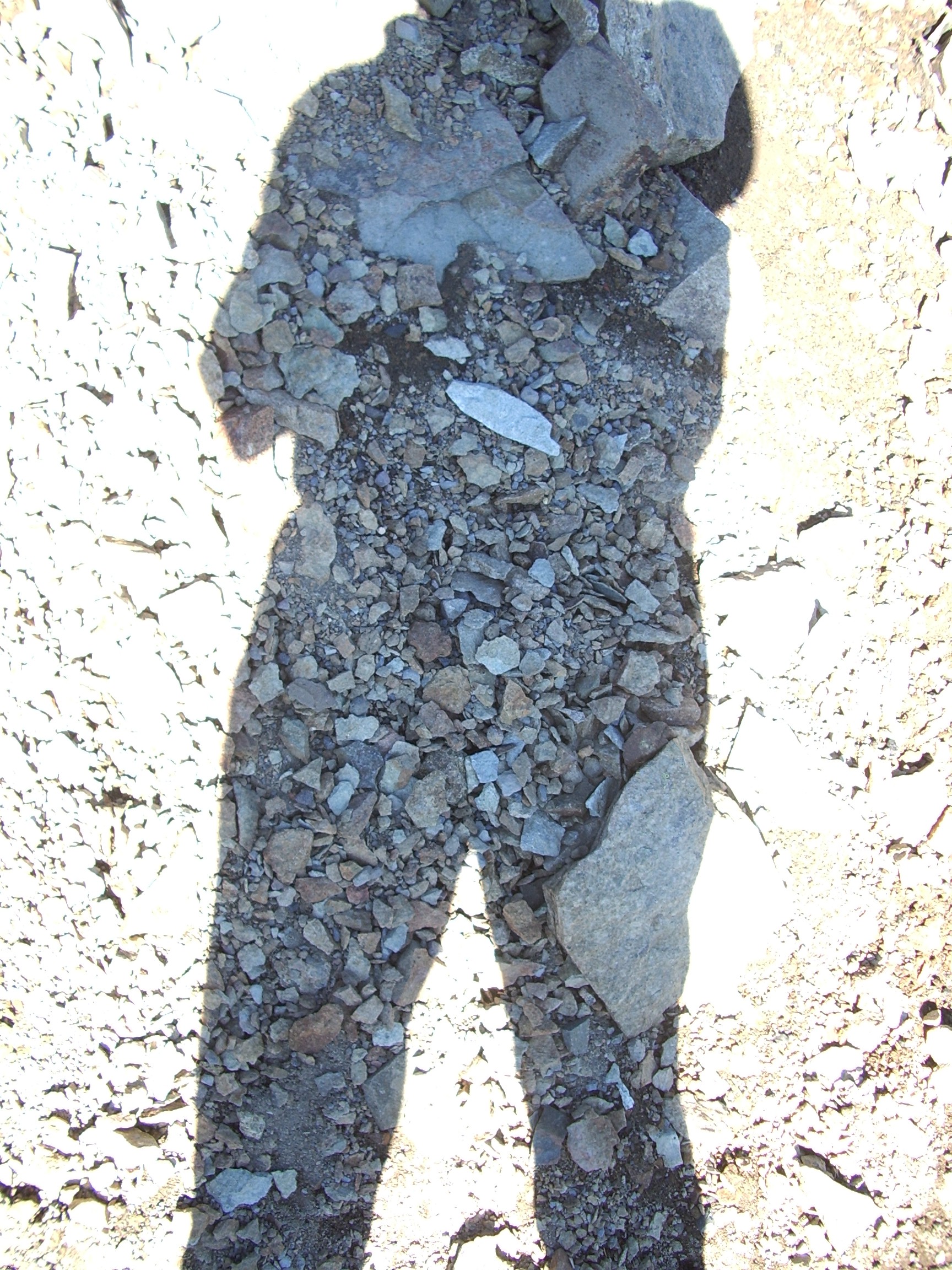 shadow on rocks
