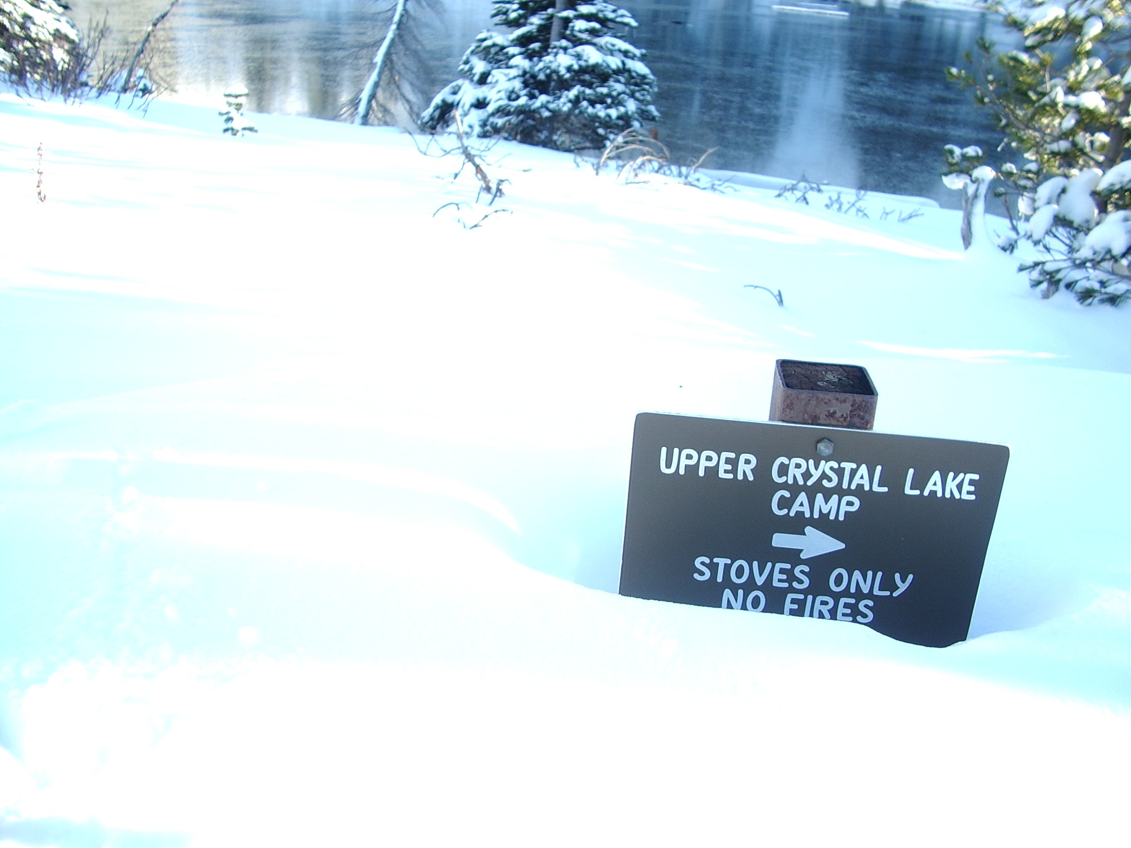 upper crystal lake sign