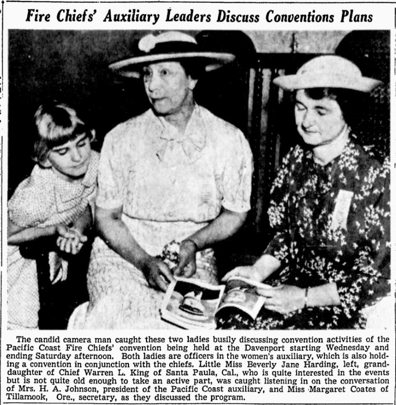 Margaret Coates in Spokane Daily Chronicle