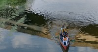 canoeing on Mercer Slough