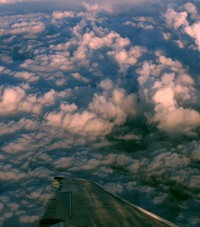 clouds flying over Washington
