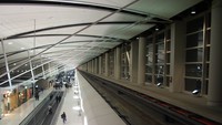detroit airport train track