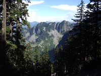 eastern mountain from  McClellan Butte trail