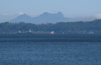 freighters and Saddle Mountain