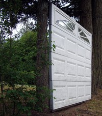 garage door to nowhere